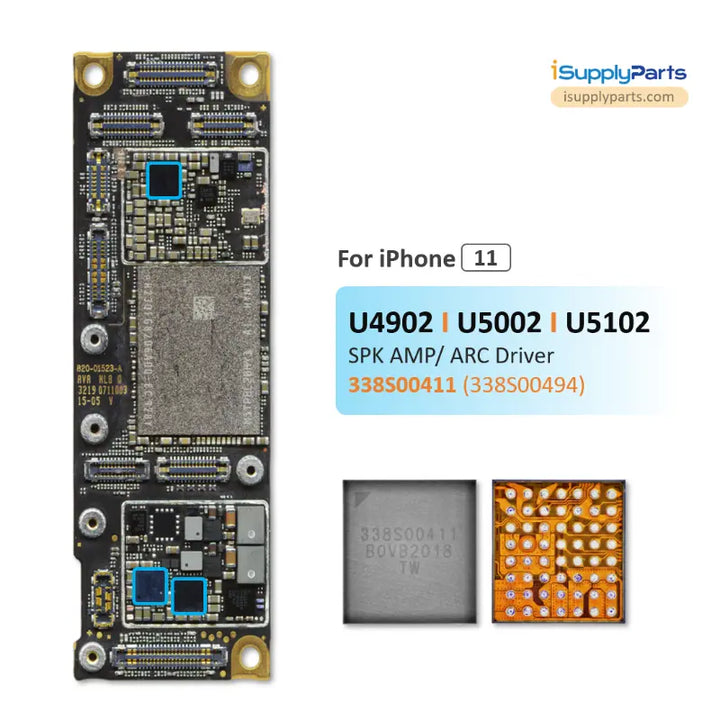Small Audio IC Speaker Amplifier ARC Driver IC 338S00411 for iPhone XS ...