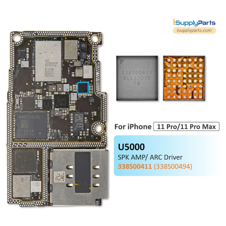 Small Audio IC Speaker Amplifier ARC Driver IC 338S00411 for iPhone XS ...