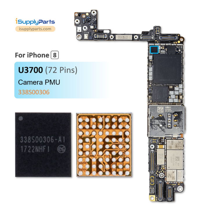Pmu Camera Camera PMU Power Management IC 338S00306 Compatible for iPhone 8 8 Plu ...