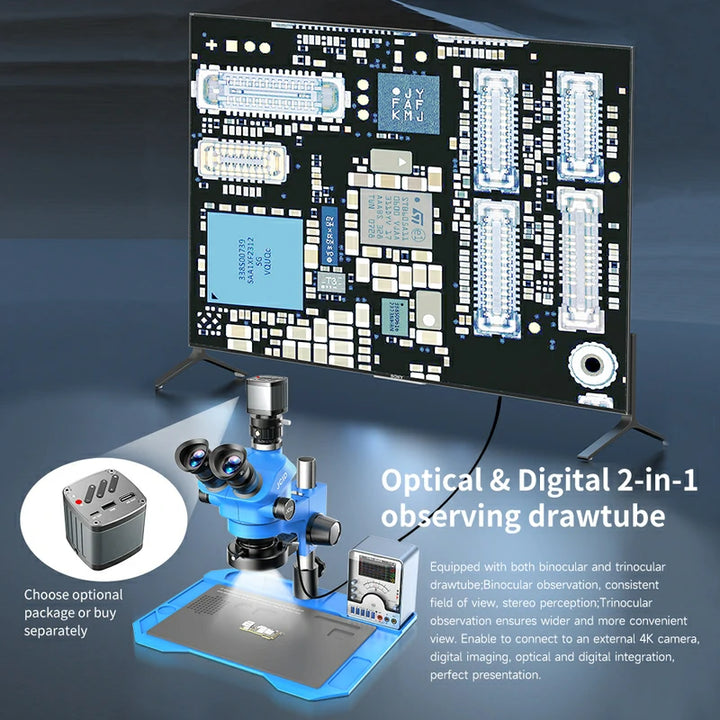 JCID M3750A 7-50 Times Continuous Zoom Microscope for Chip-Level Repai ...