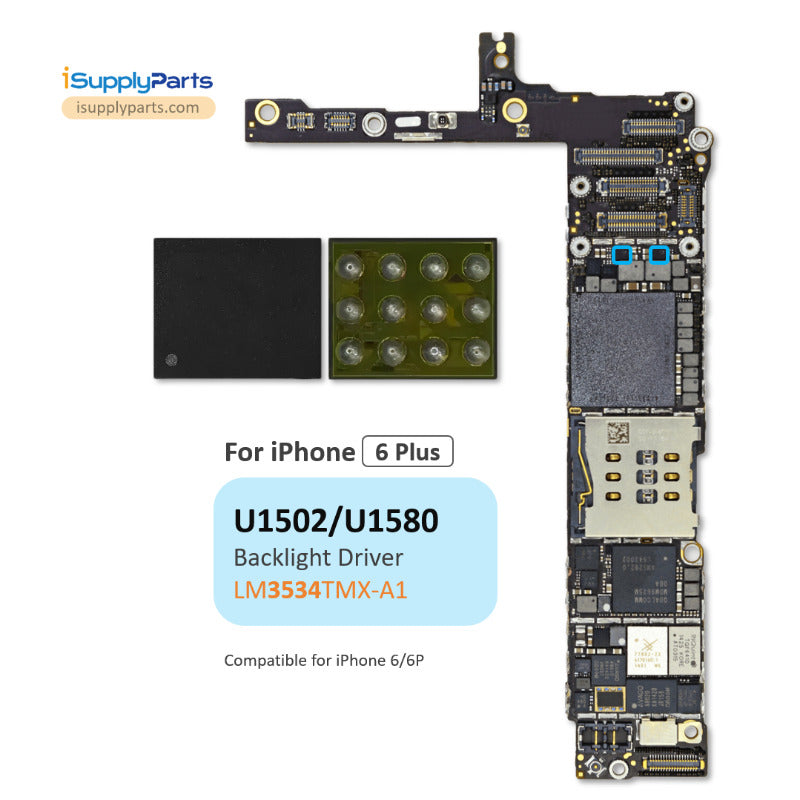 LED Backlight Driver IC LM3534TMX-A1 for iPhone 6 and 6 Plus (U1502 U1 ...