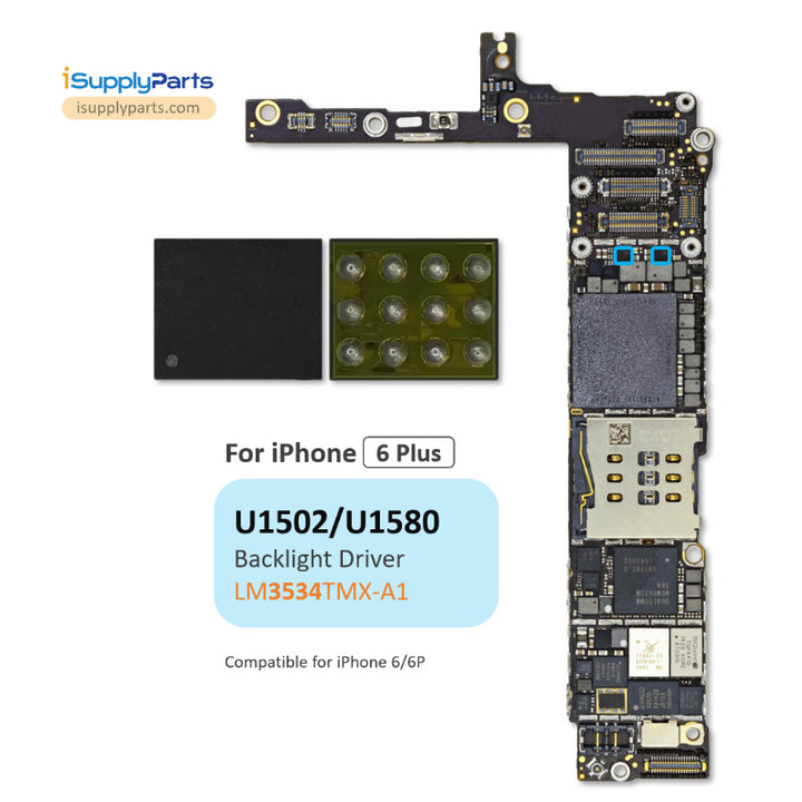 LED Backlight Driver IC LM3534TMX-A1 for iPhone 6 and 6 Plus (U1502 U1 ...